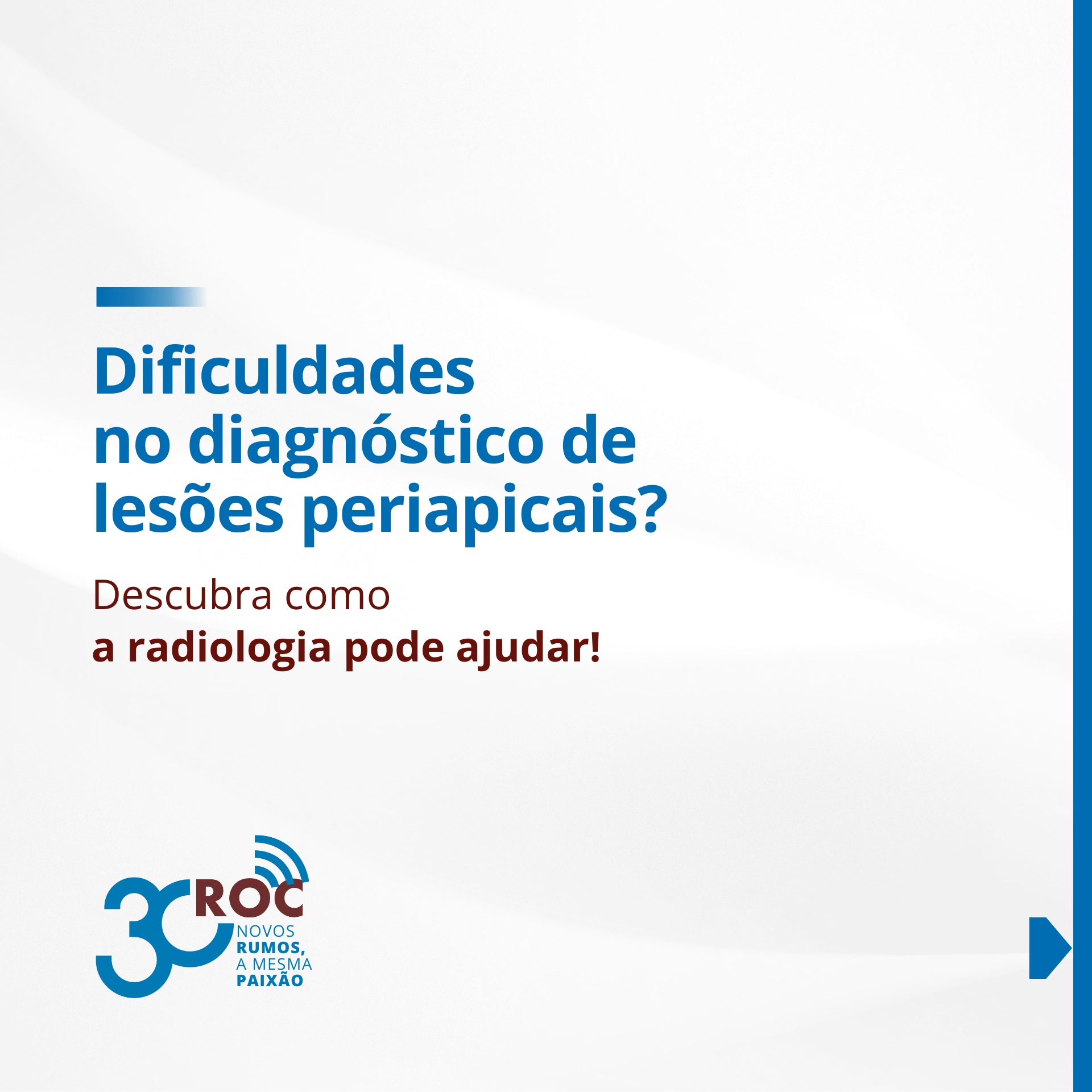 Dificuldades no diagnÃ³stico de lesÃµes periapicais